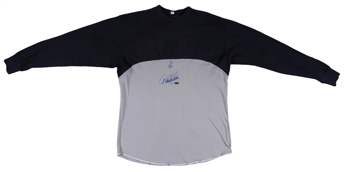 Circa 2005 Derek Jeter Game Used & Signed New York Yankees Undershirt (J.T. Sports)